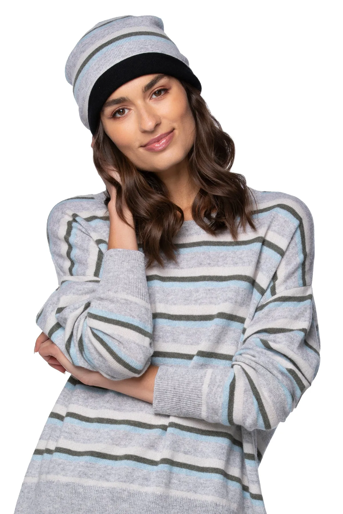 100% Cashmere Knit Beanie