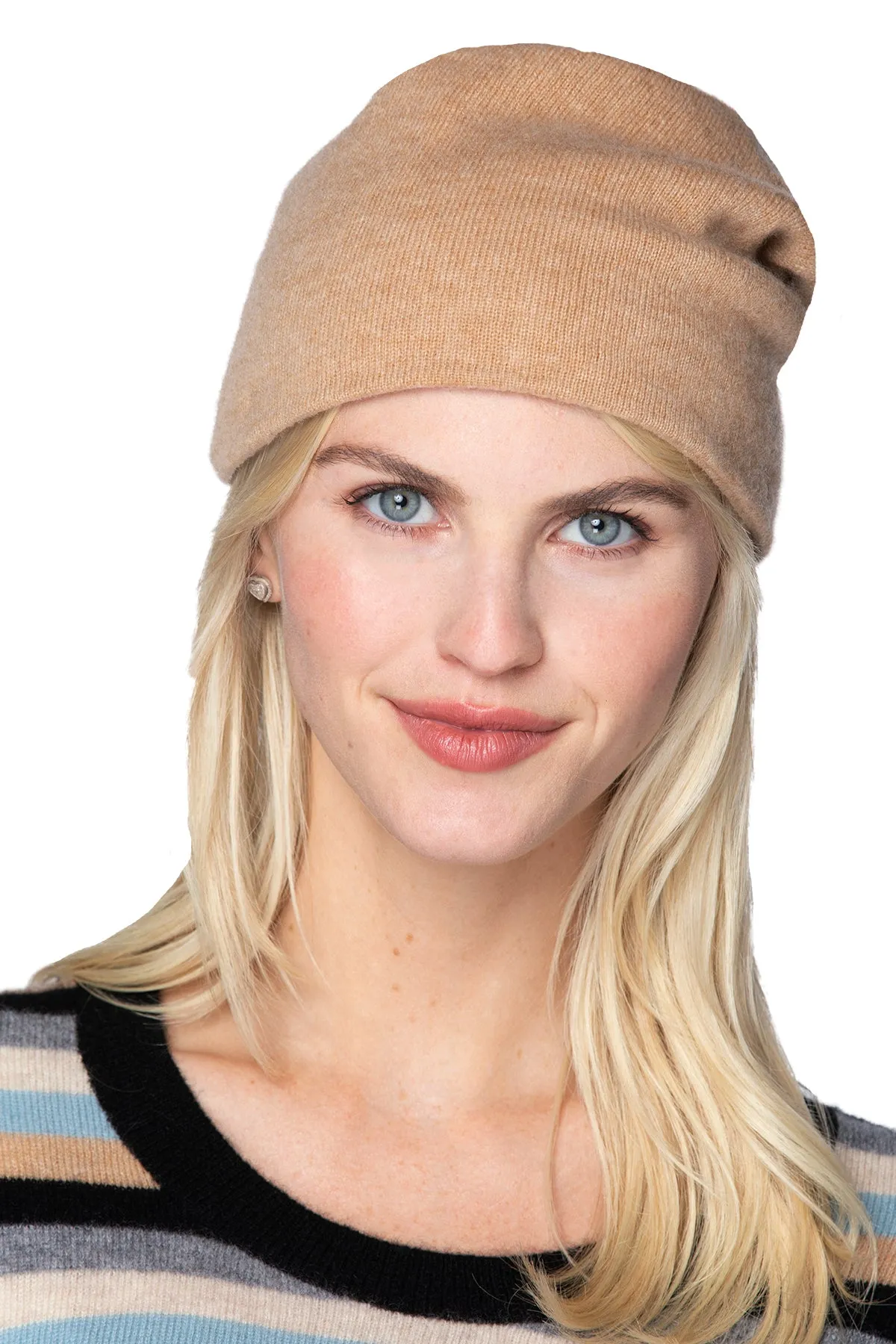 100% Cashmere Knit Beanie