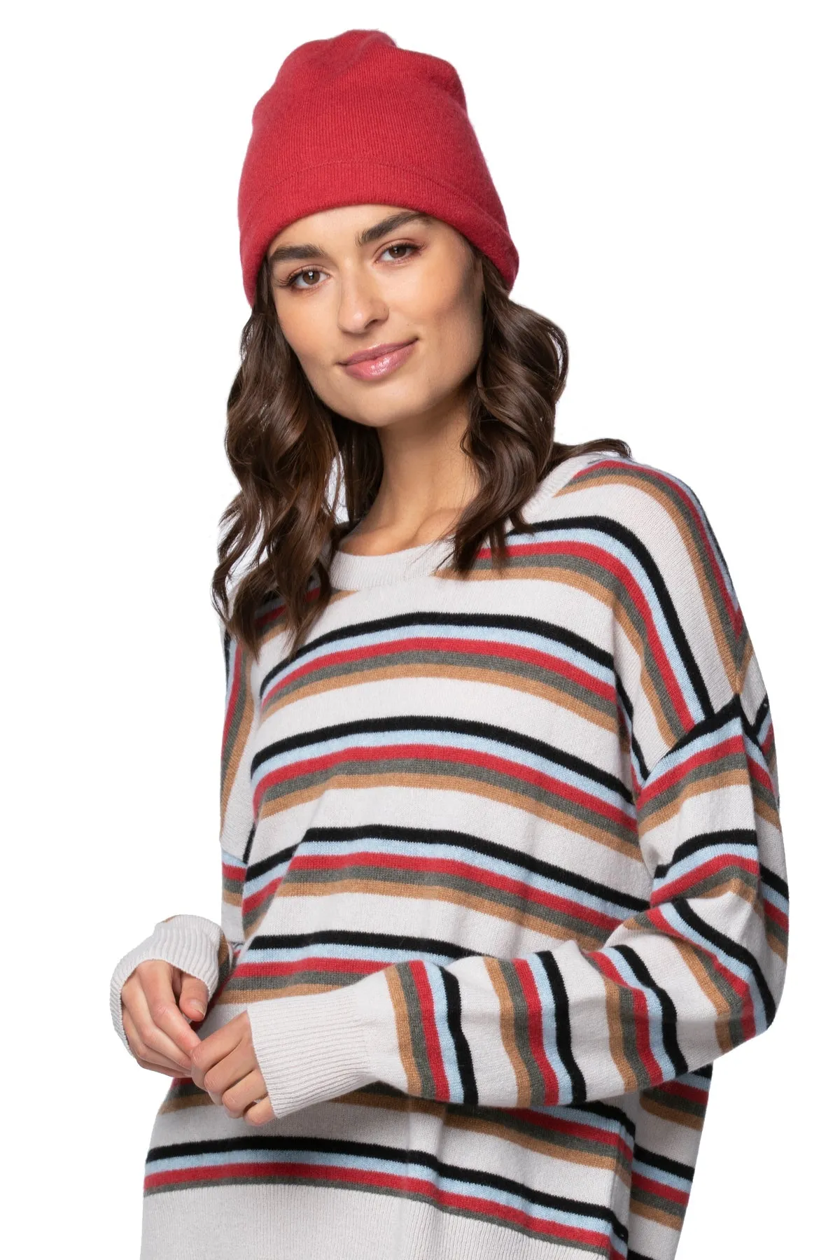 100% Cashmere Knit Beanie
