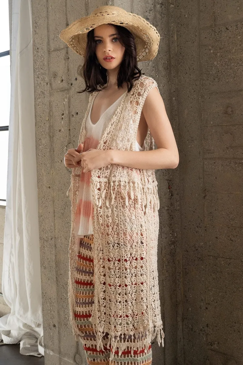 100  Vera Crochet Lace Cardigan
