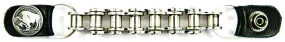 80731BUFFALOHEAD  Vest Extender Biker MC Chain Snap on 6" - VEST (BUFFALO HEAD HD)