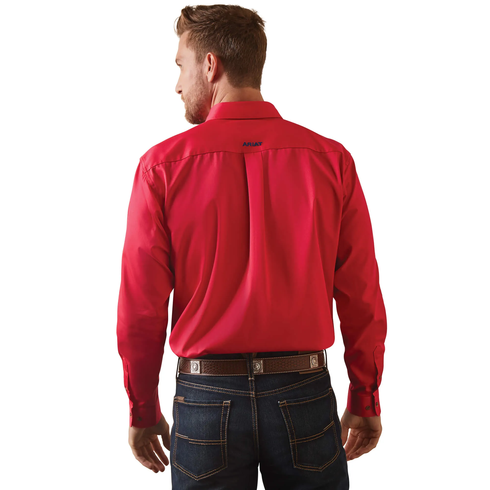 ARIAT Men's Team Logo Twill Fitted Shirt 10043567