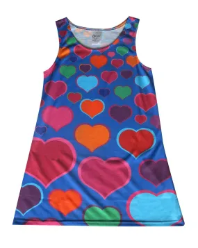 Blue hearts - love dress