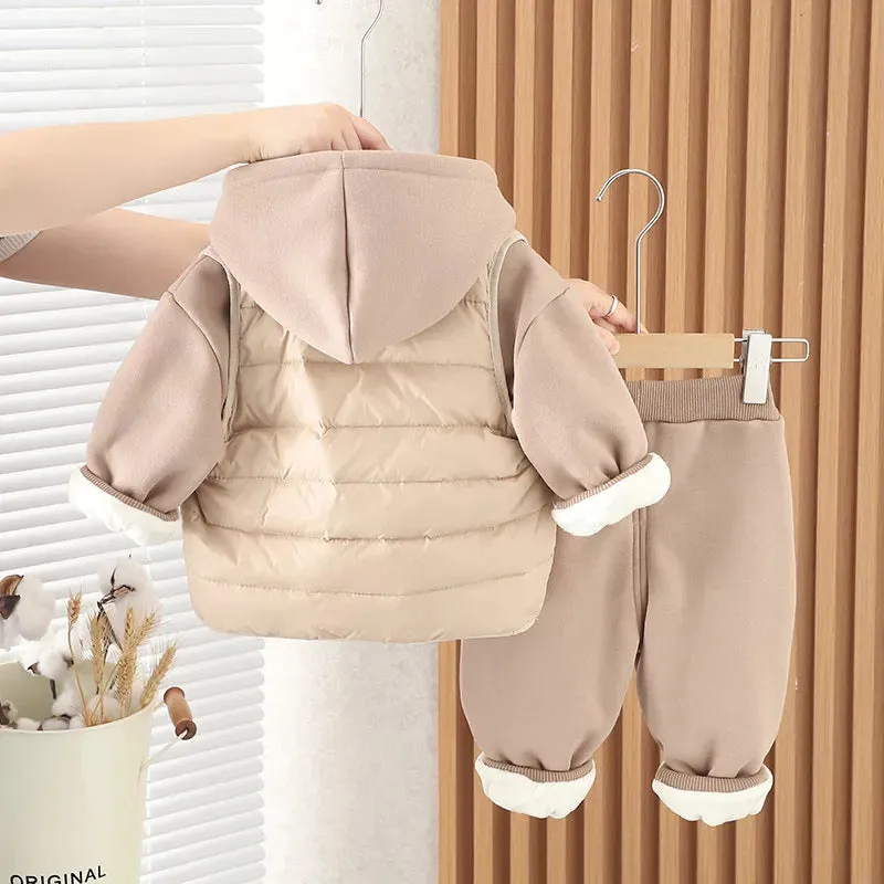 Boys Puffer Jacket And Joggers Set