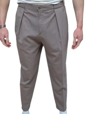 BRIGLIA Pleated Pant Tan