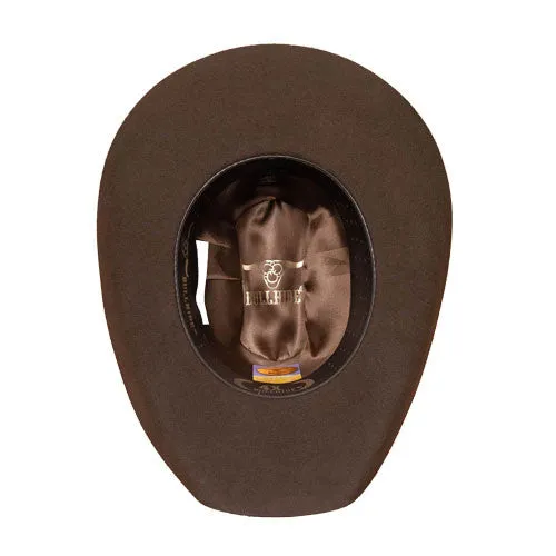 Bullhide Hats by Montecarlo - 4X "Kingman" Wool Felt Brown Cowboy Hat - Rhinestone Buckle