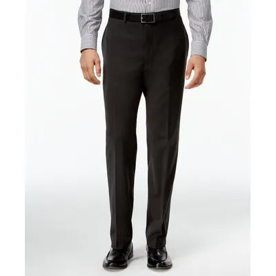 Calvin Klein Mens Slim fit Dress Pants 38 / 34 Grey Solid