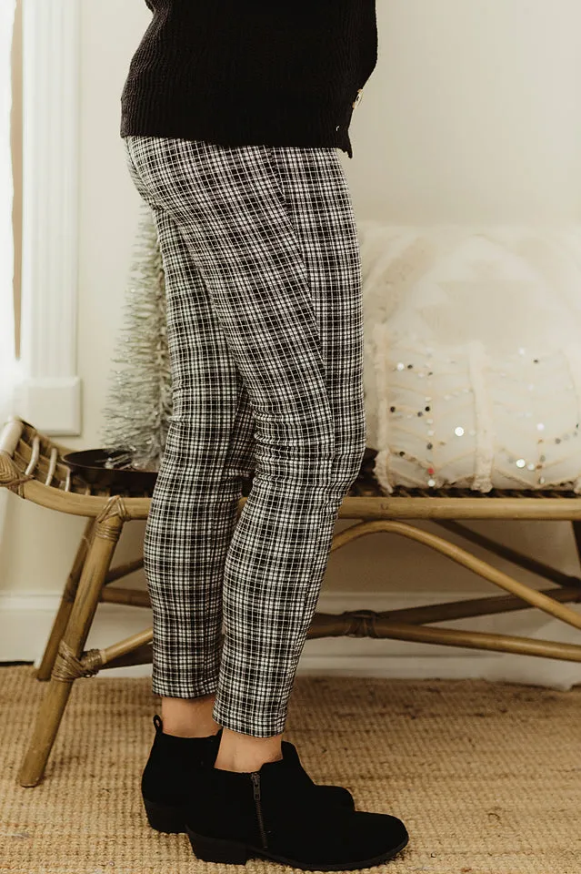 Check Skinny Pants