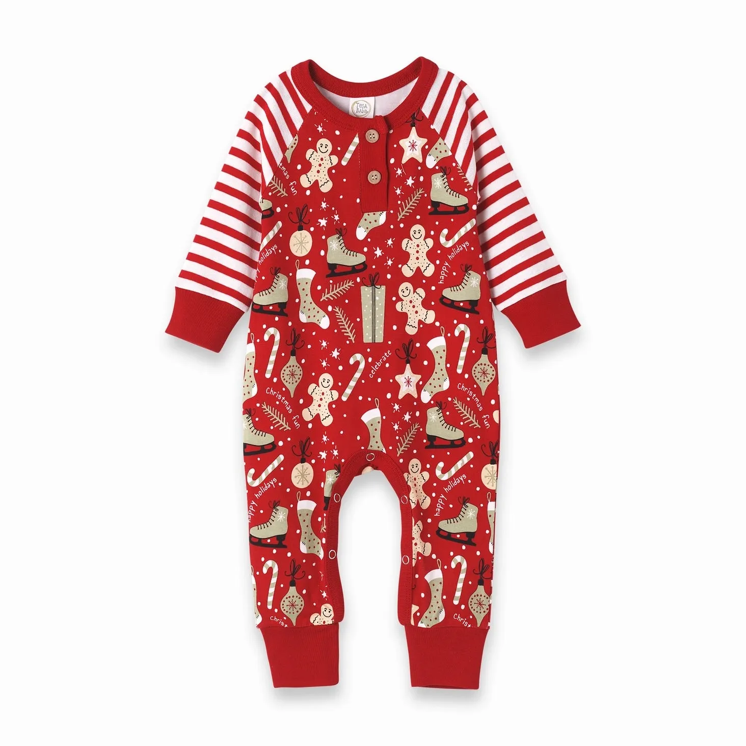 Christmas Joy Henley Romper