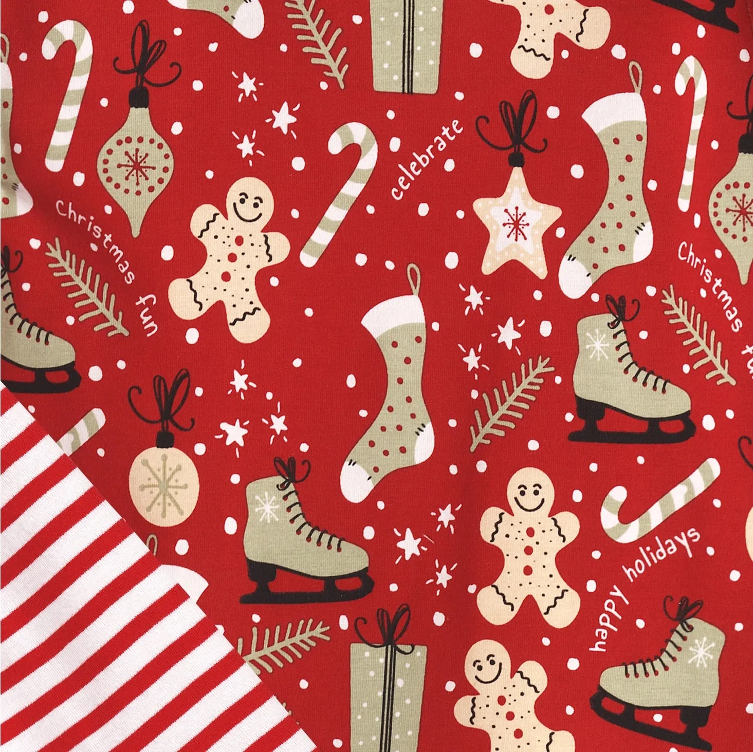 Christmas Joy Henley Romper