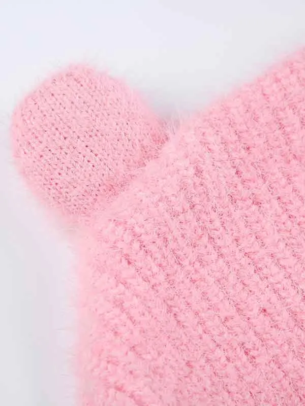 Cute Star Patchwork Diamante Cozy Hat