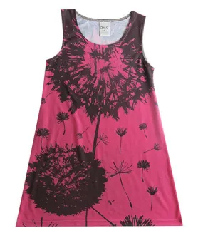 Dandelion on Pink- flower dress