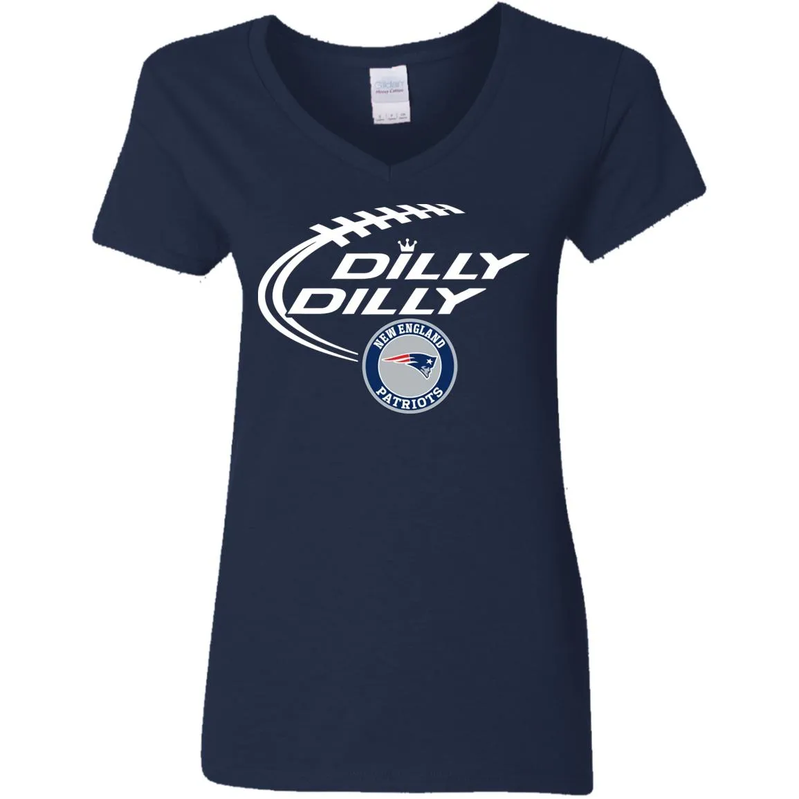 Dilly Dilly New England Patriots Nfl Football Women V-Neck T-Shirt
