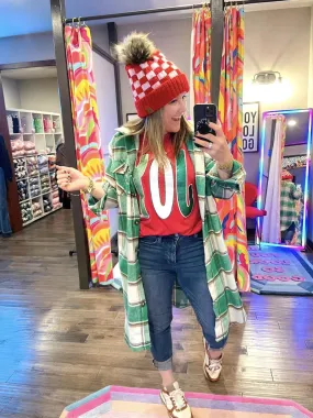 Emerald City Long Flannel Shacket