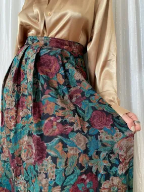 Floral Print Maxi Skirt