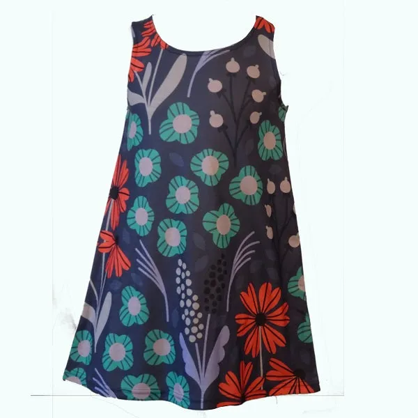Flower Dress - Blue