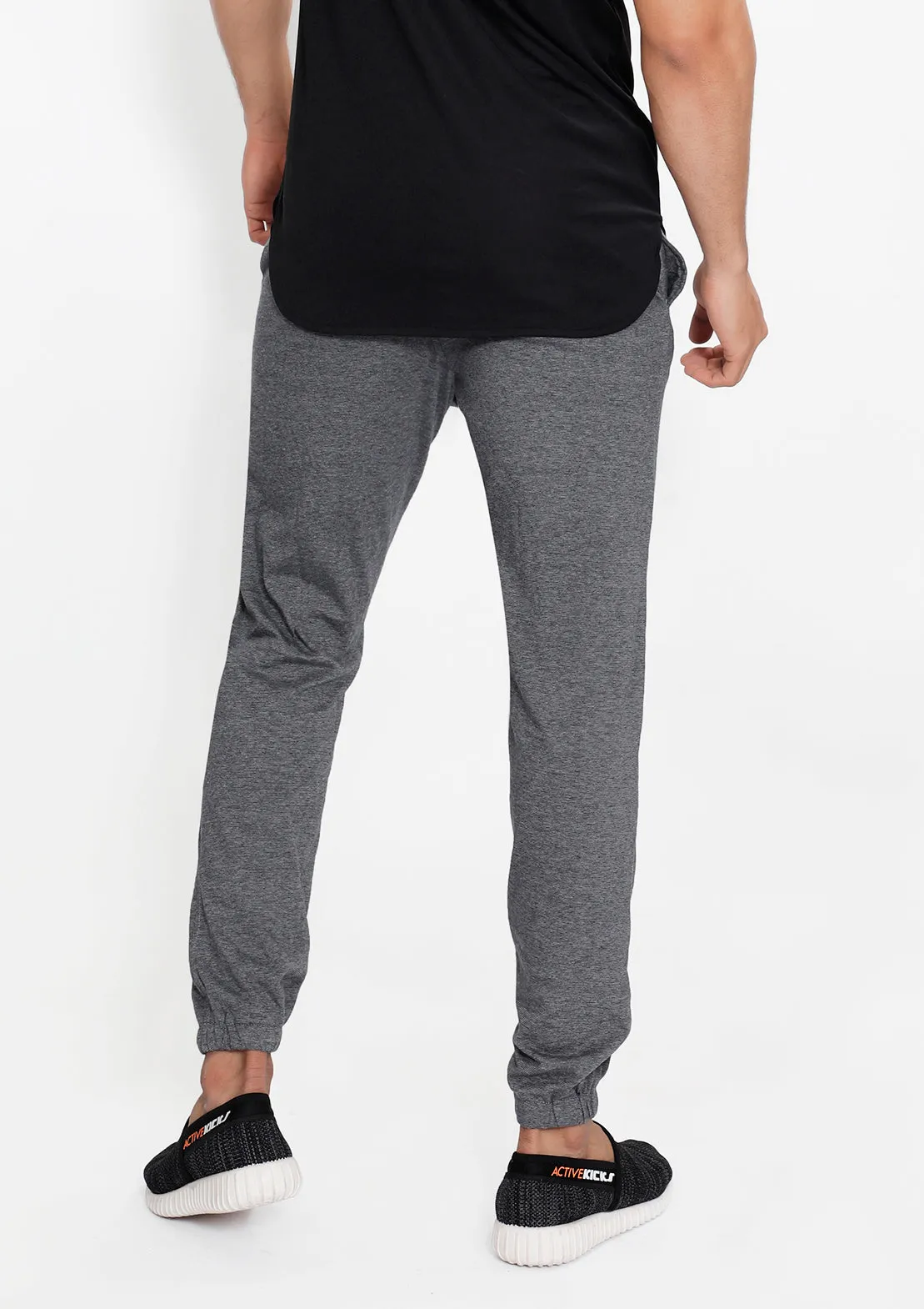 Grey Stripes Cotton Joggers