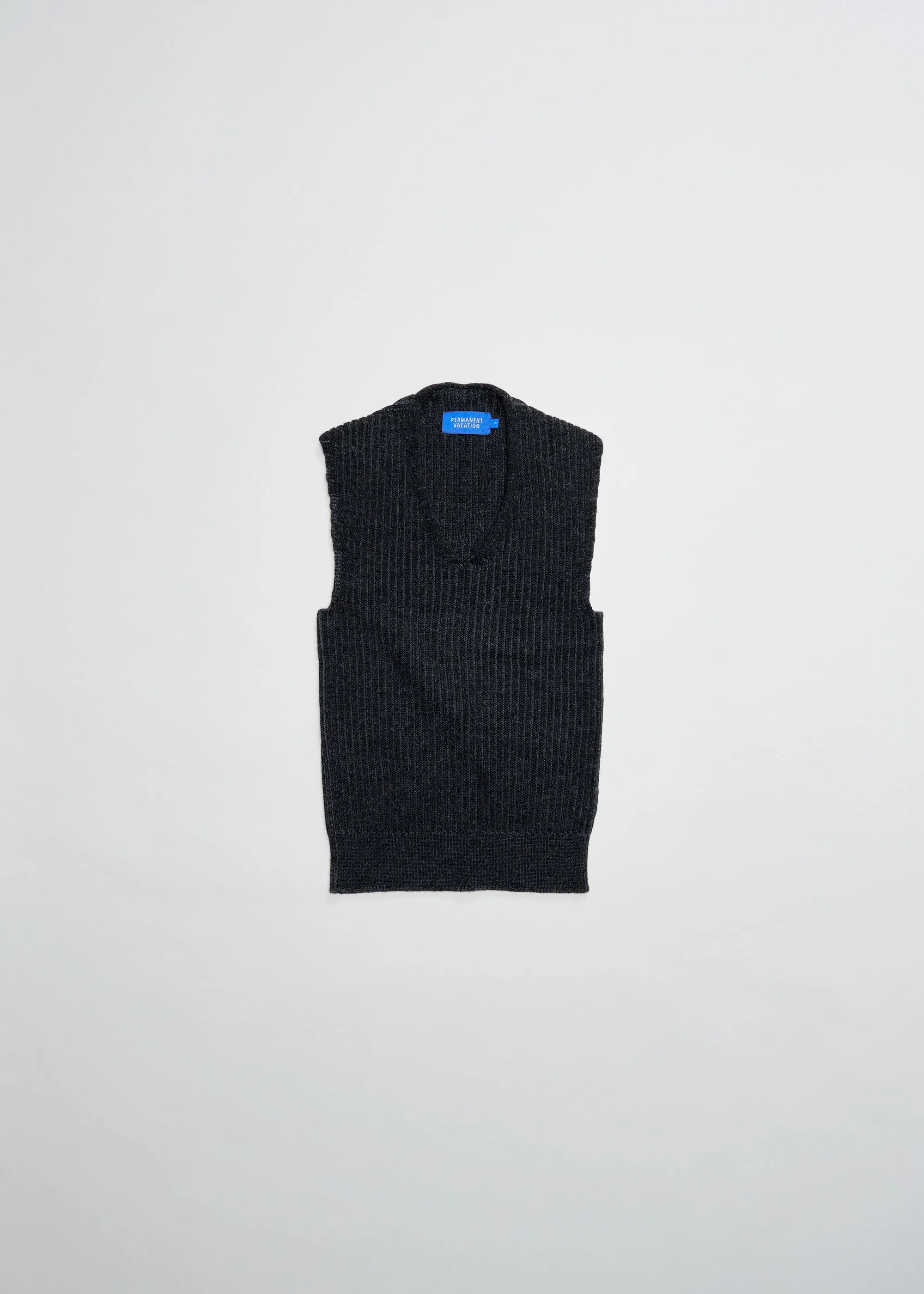 Hybrid Knitted Vest ~ Black/Pavement