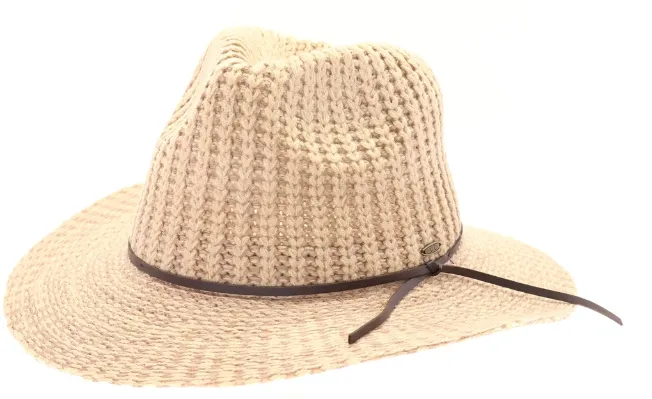 Knit Fedora Hat