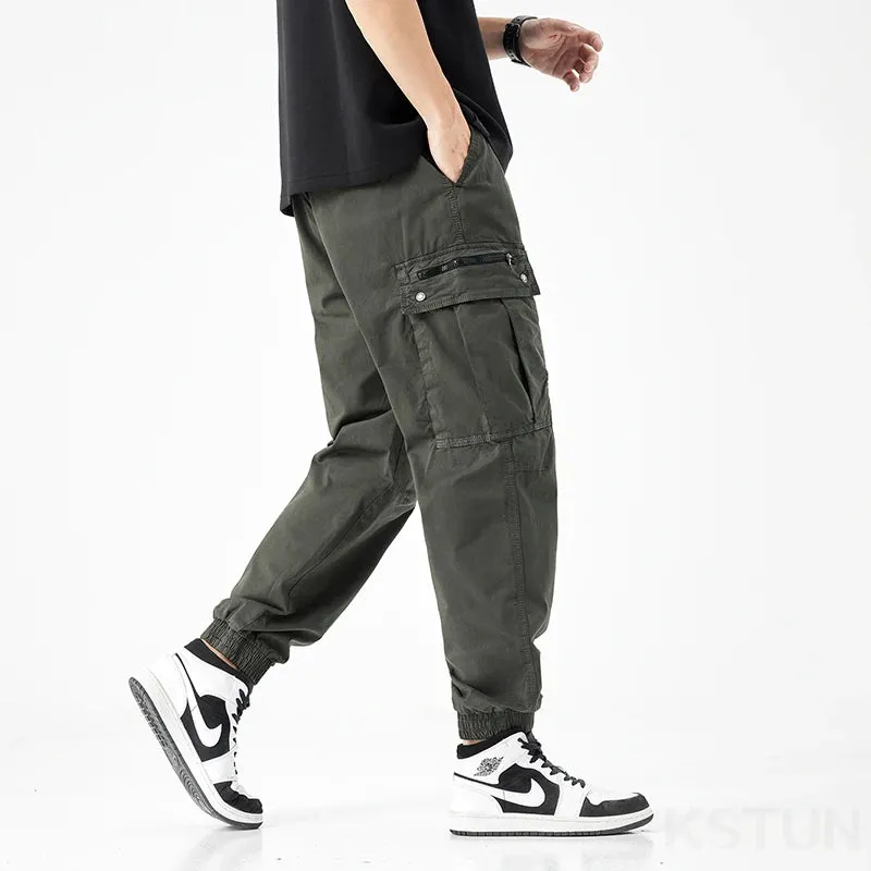 KSTUN Mens Harem Joggers Pants Men Cargo Pants 2024 Loose Casual Multi