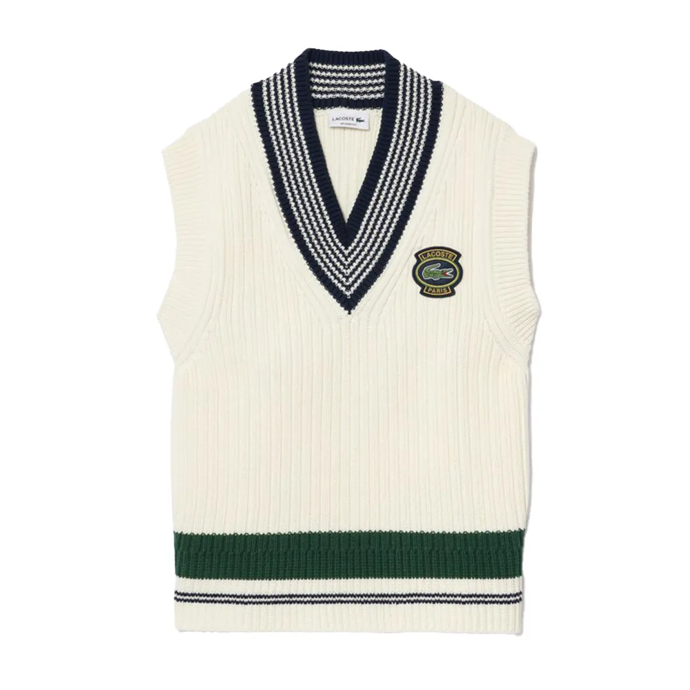 LACOSTE - PULLOVER VEST TENNIS WHITE