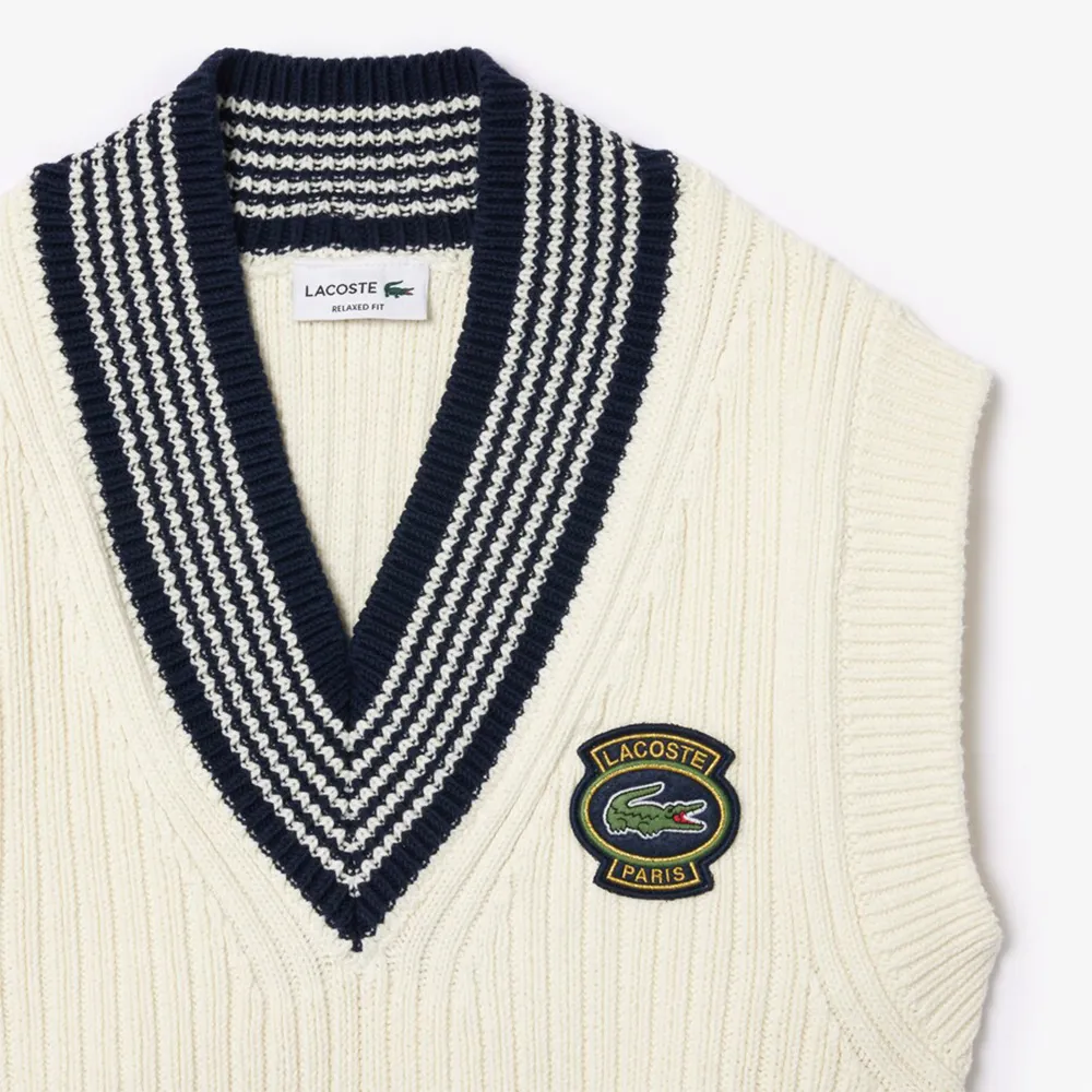 LACOSTE - PULLOVER VEST TENNIS WHITE