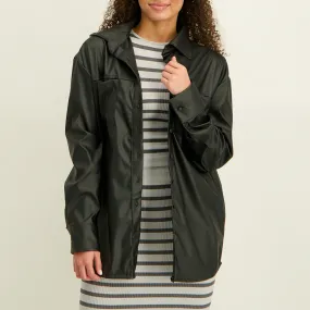 LADIES NOVA BLACK LONGER LENGTH SHACKET