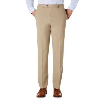 Lauren Ralph Lauren Mens Regular fit Dress Pants 32 / 30 Beige Solid Stretch