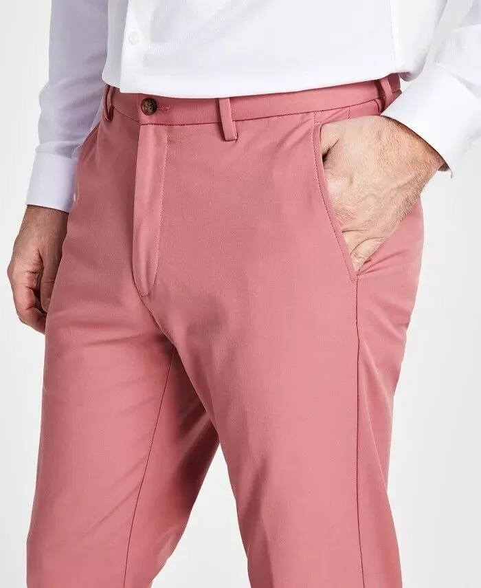 Lauren Ralph Lauren Mens Regular fit Dress Pants 38 / 30 Light Red Solid