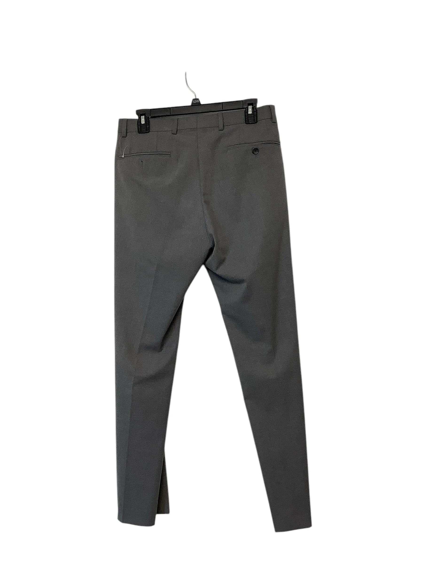 Lauren Ralph Lauren Mens Slim Fit Dress Suit Pants 30 x 30 Grey Solid
