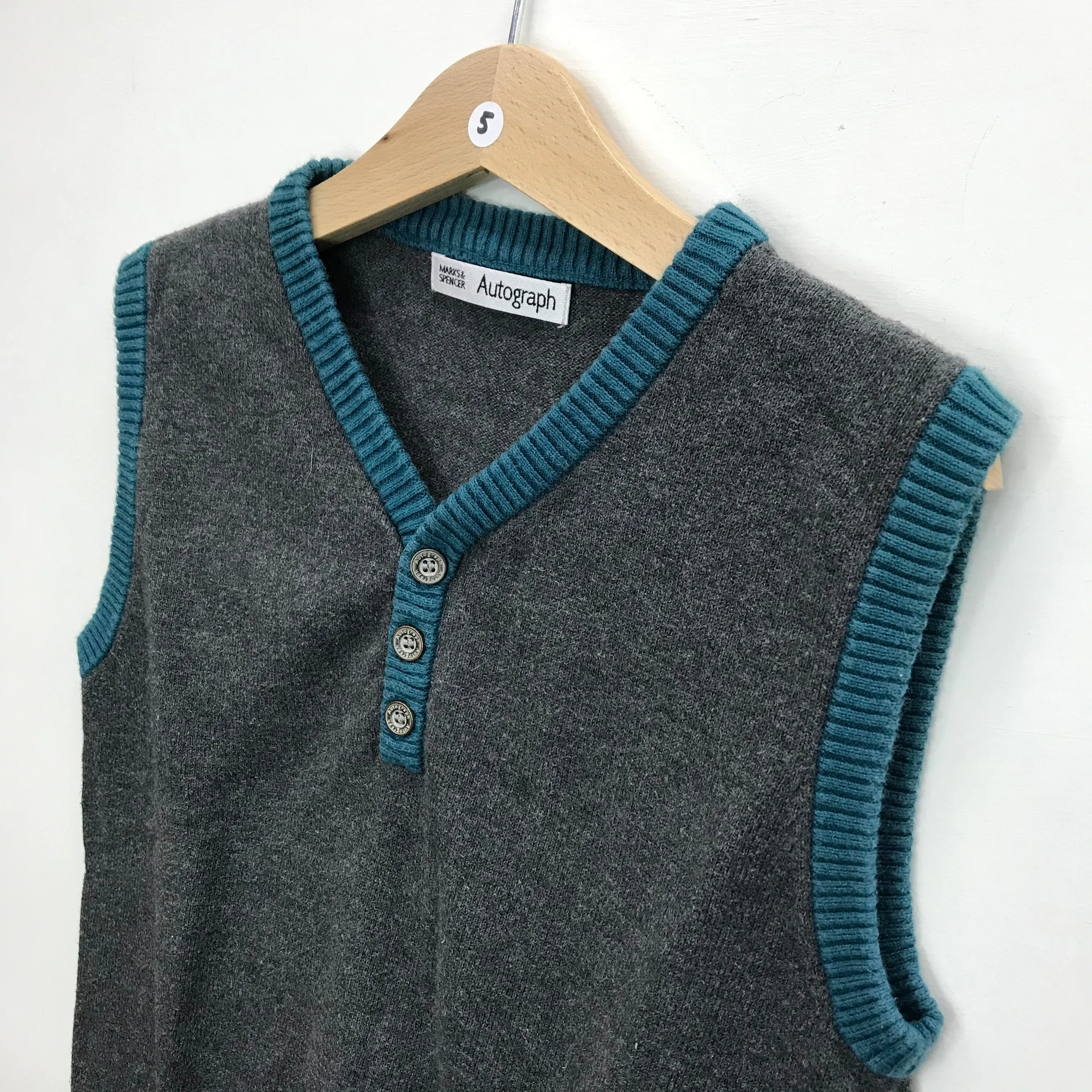 M&S Grey Sweater Vest Age 5