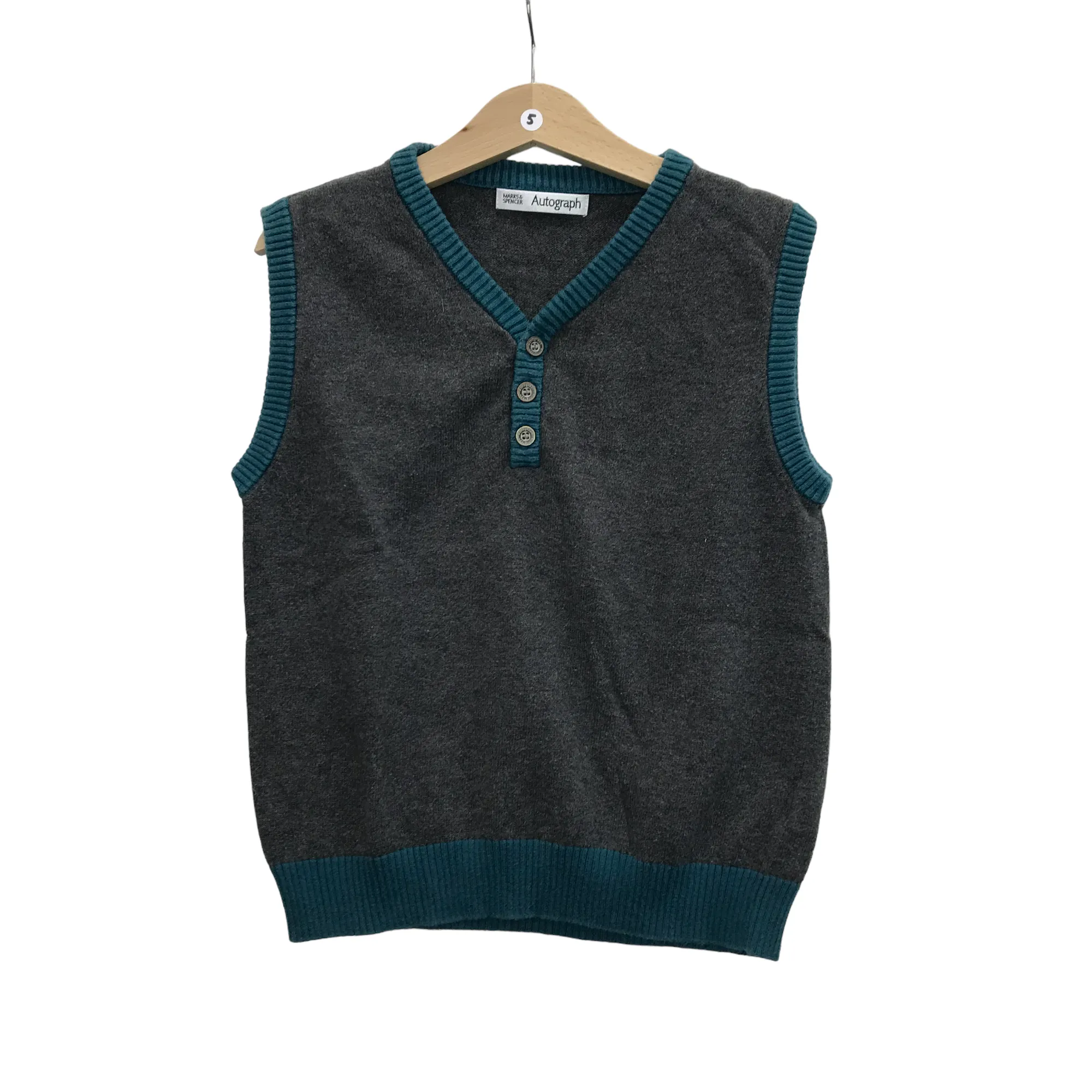 M&S Grey Sweater Vest Age 5