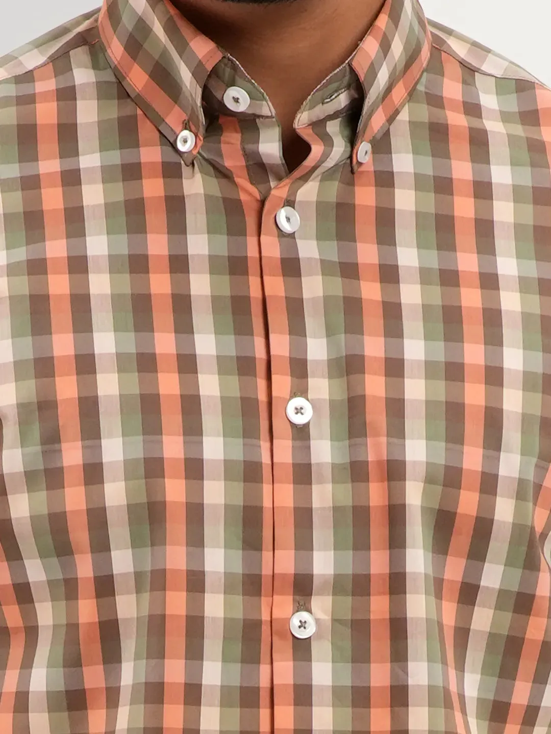 Men's Multicolor Check Full Sleeve Casual Shirt