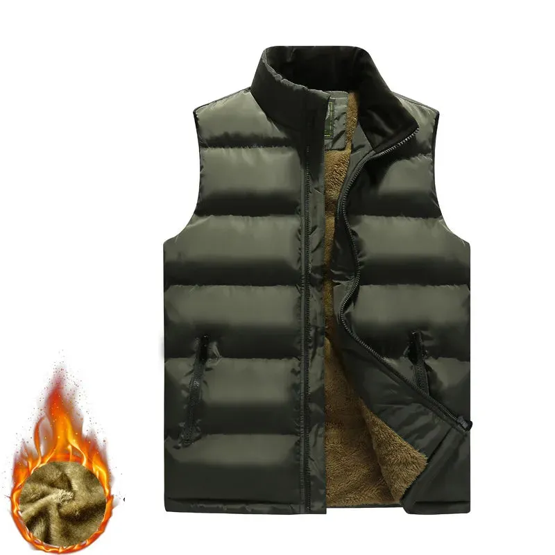 Men's Waterproof Winter Vest Jacket - Hooded, Warm, Sleeveless Waistcoat, Casual Fashion, Available up to 5XL