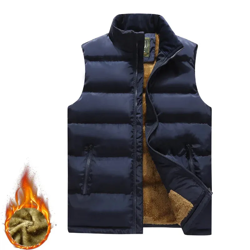 Men's Waterproof Winter Vest Jacket - Hooded, Warm, Sleeveless Waistcoat, Casual Fashion, Available up to 5XL