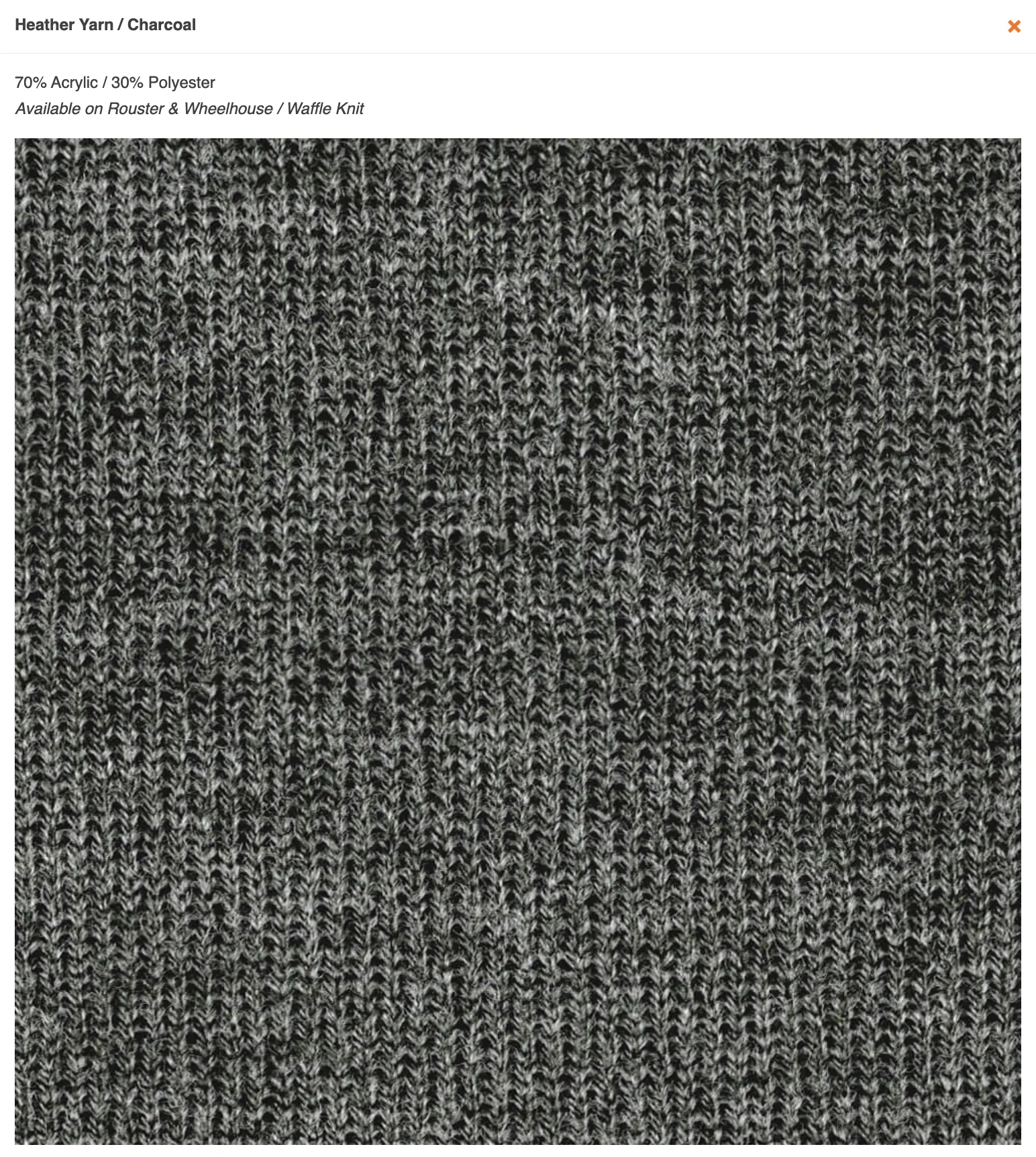 Middlebury Panther Cuff Knit Hat (Heather Charcoal)