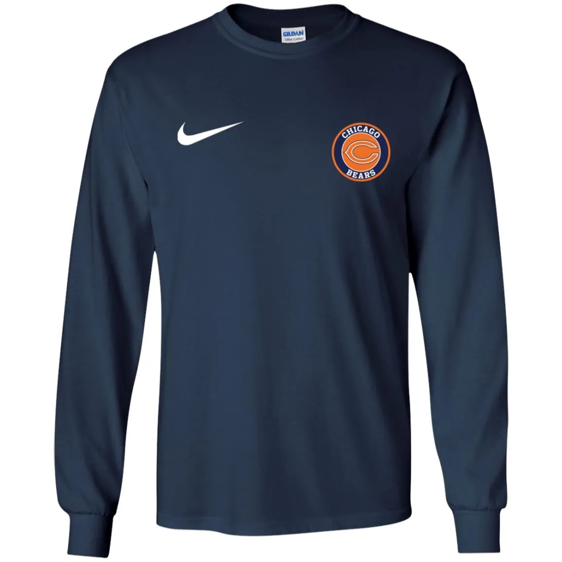 Nike Chicago Bears Nfl Football Men Long SLeeve Shirt