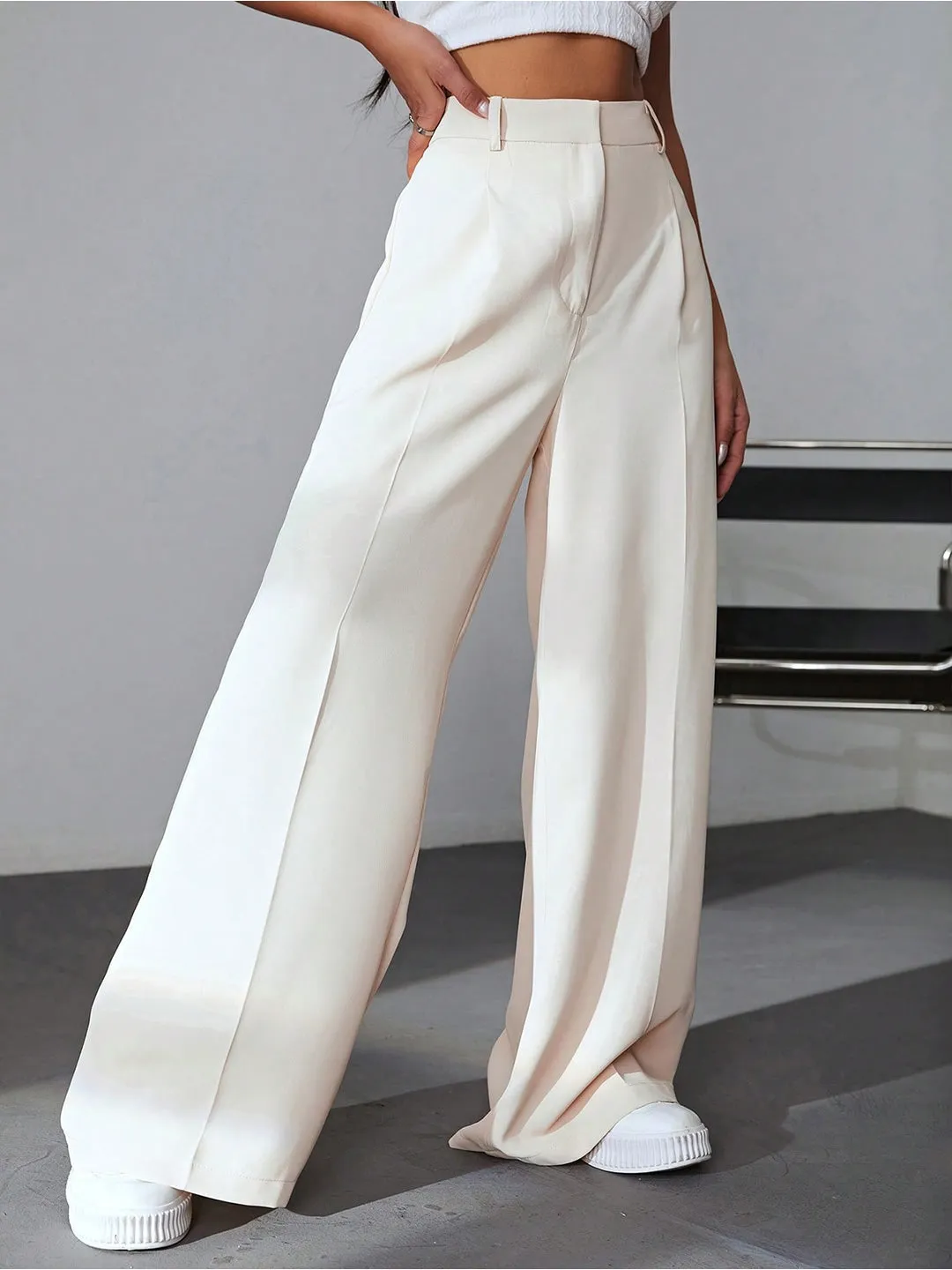 Off-White Woven Parallel Trousers