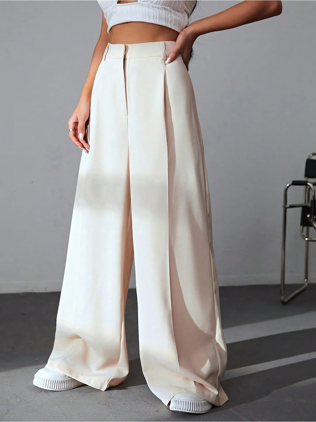 Off-White Woven Parallel Trousers