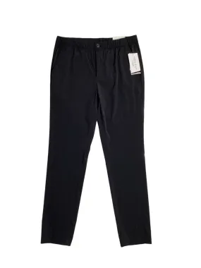 Perry Ellis Portfolio Mens Slim Fit Drawstring Dress Pants Black XL