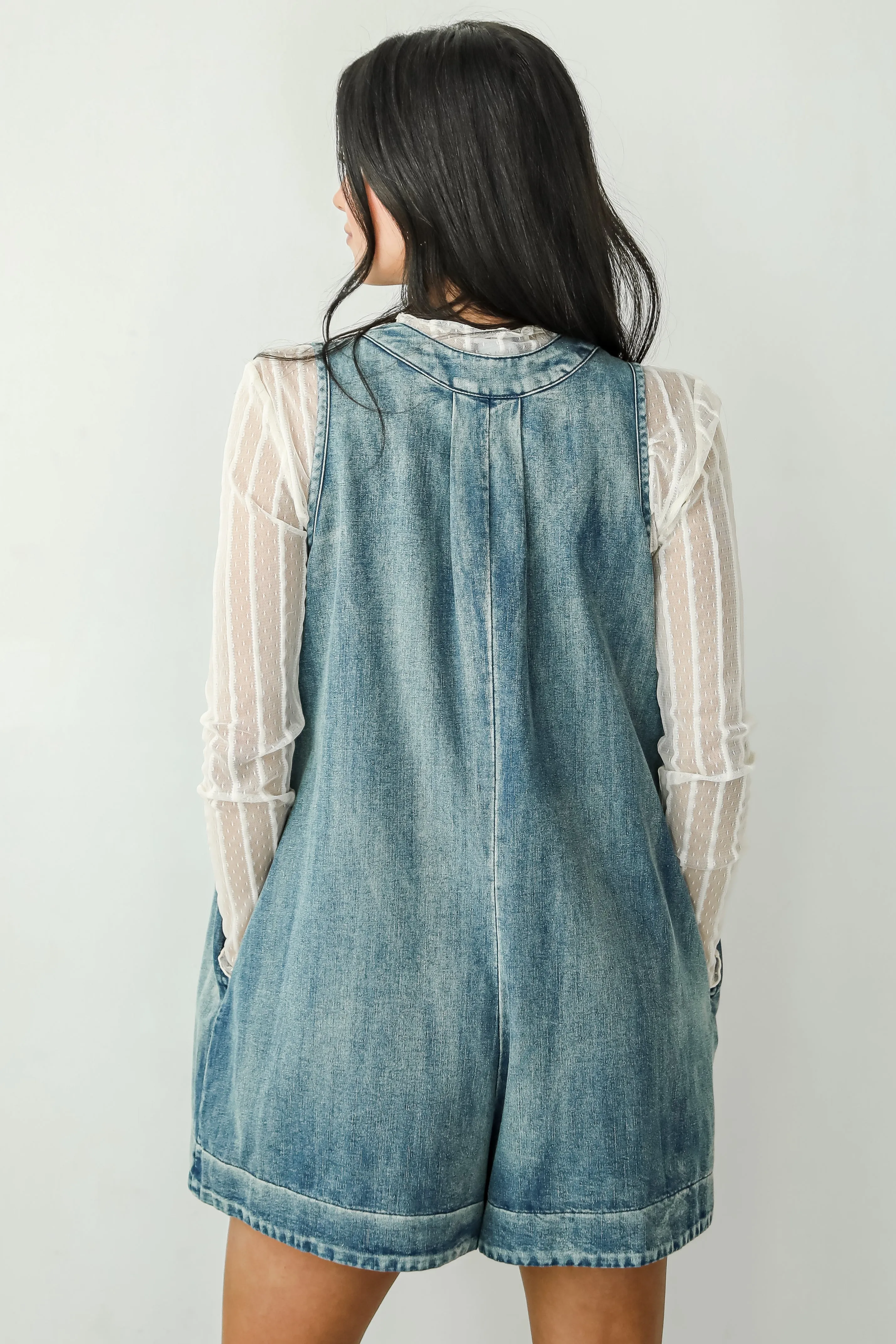Precious Look Denim Romper