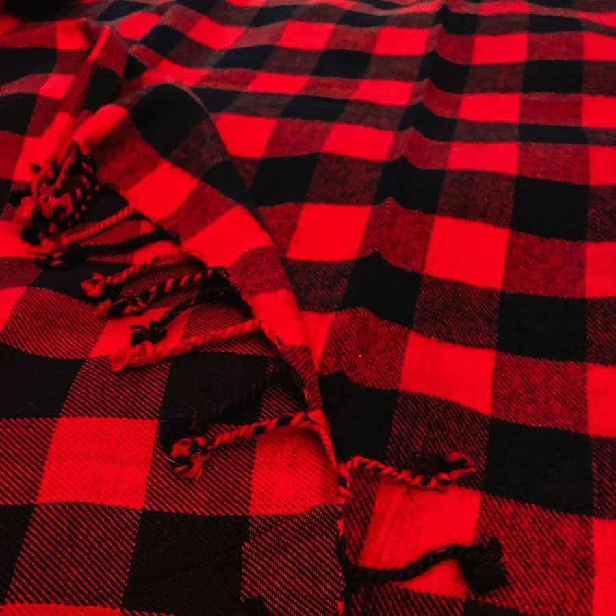 Red Buffalo Throw