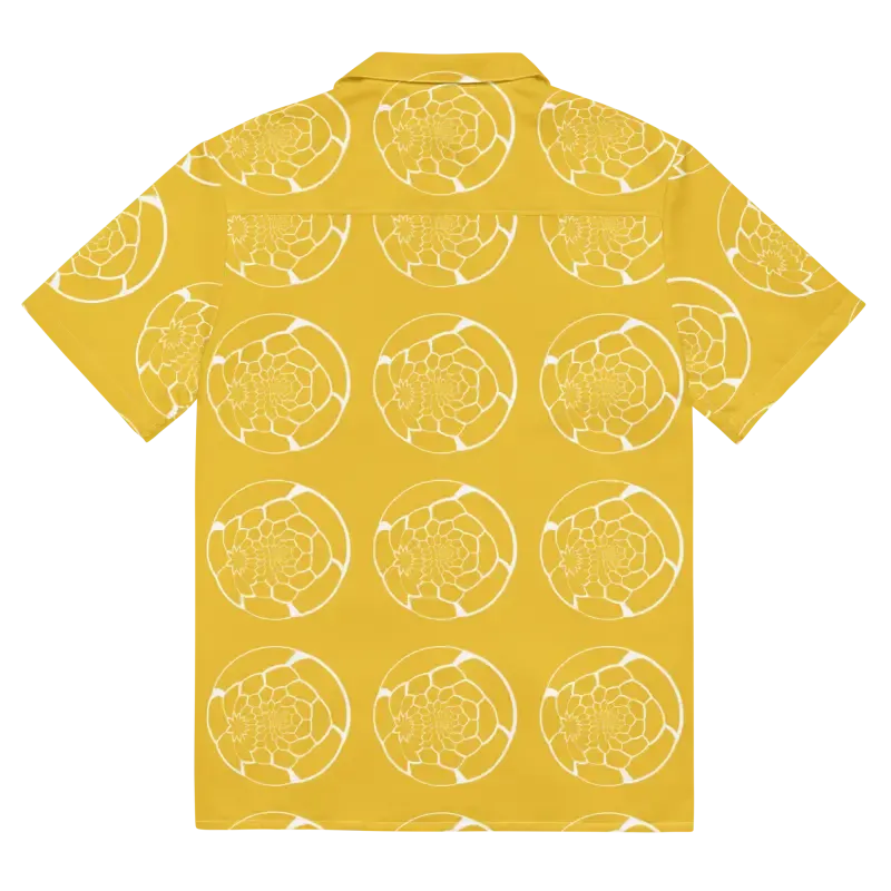 Rock Summer with Abstract Yellow Unisex Button Shirt