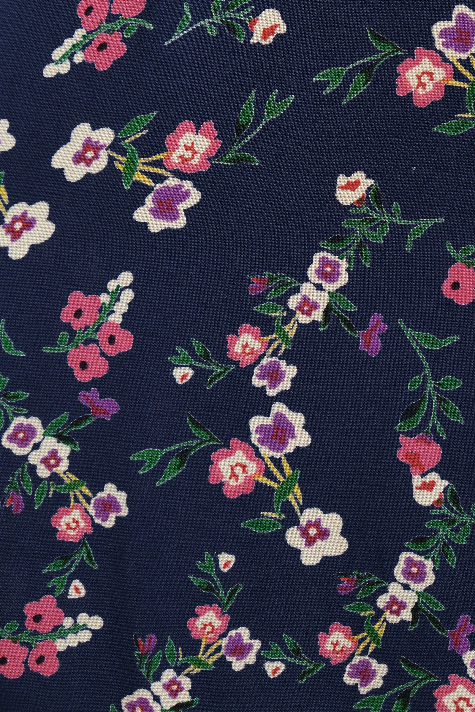 Sola Naïve Posy Print Long Sleeve Mini Dress - Navy