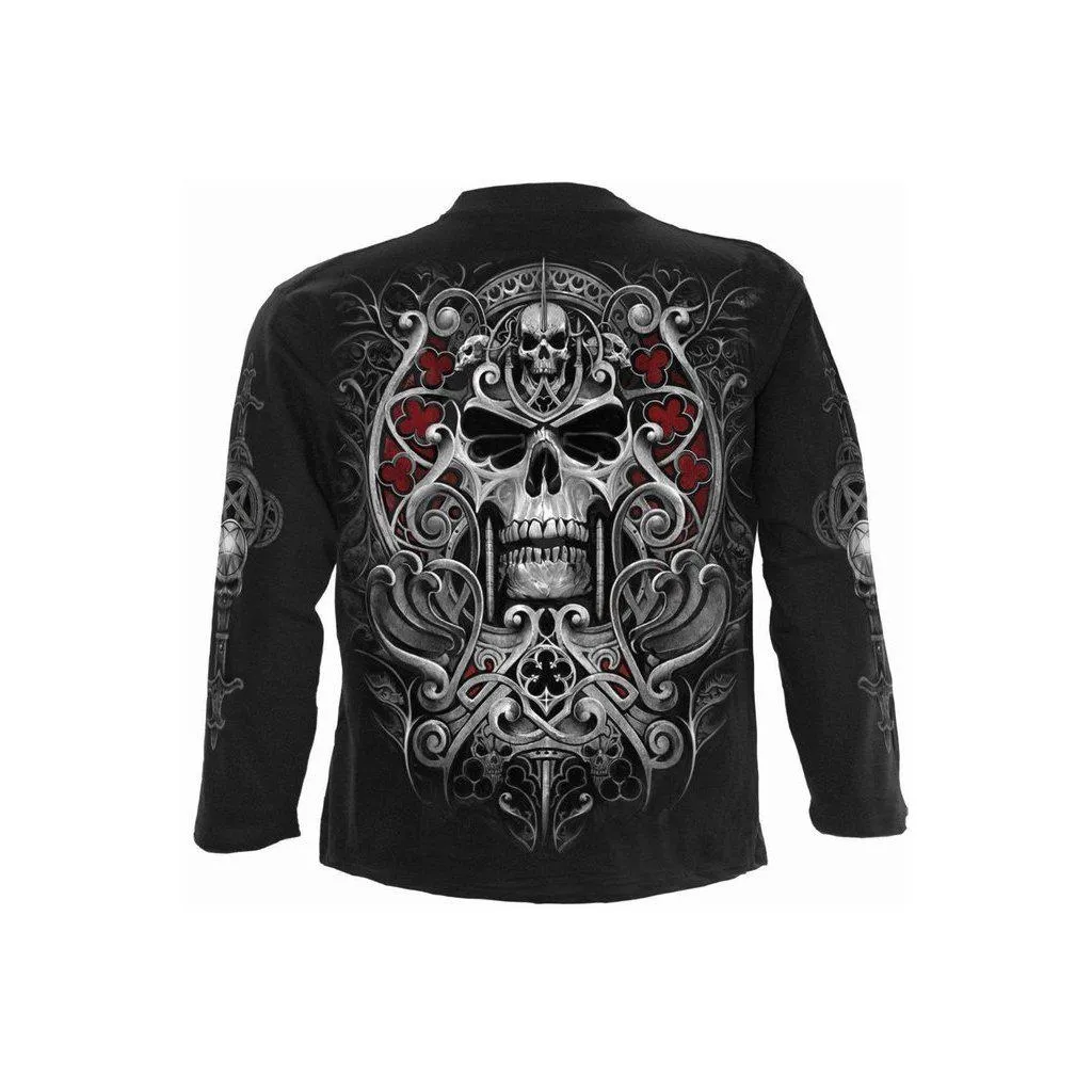 Spiral Reaper's Door - Longsleeve T-Shirt Black