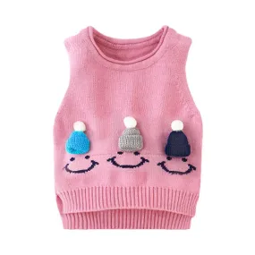 Spring And Autumn Outerwear Knitted  Baby Vest