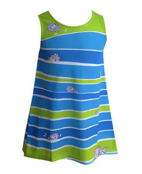 Striped Fish - Girl's boho dress