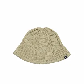 Stüssy Cable Knit Bucket Hat (Oat)