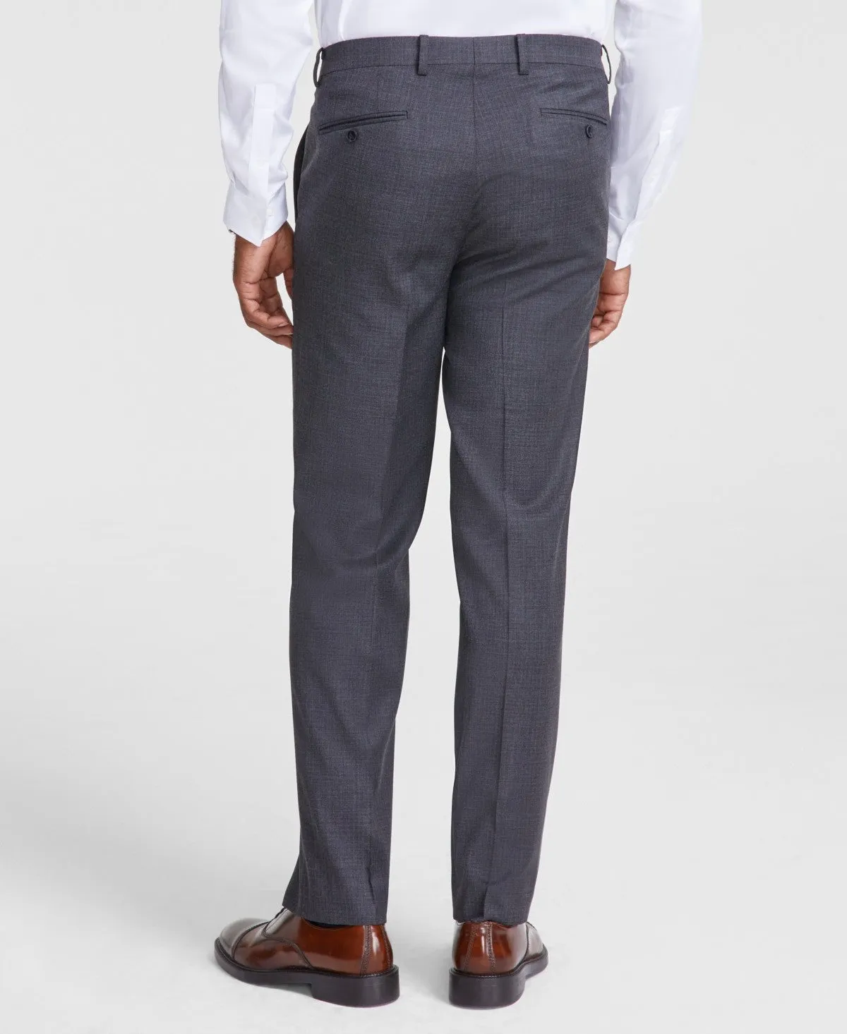Tallia Mens Classic fit Dress Pants 32 / 30 Grey Solid