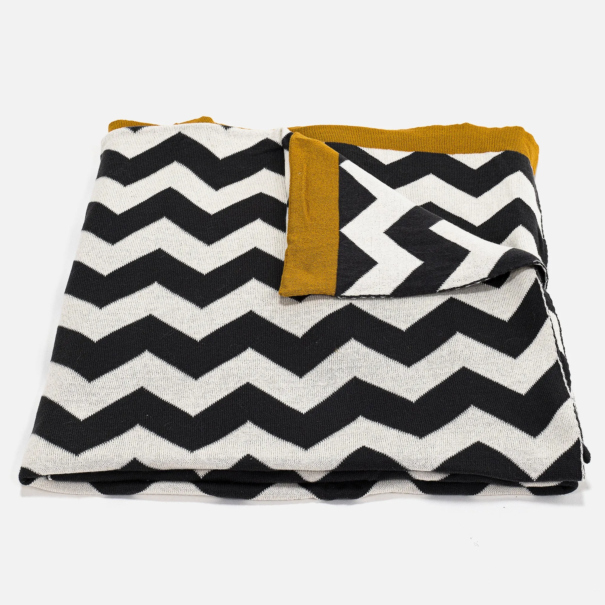 Throw / Blanket - Knitted Aztec